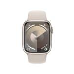 Apple Watch Series 9 [GPS + Cellular 41mm] Starlight Aluminum Case with Starlight Sport Band S/M (Renewed)