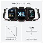 Garmin® Venu® X1, Thin and Lightweight GPS Smartwatch, AMOLED Display, Advanced Health and Fitness Features, Black with Slate Titanium Caseback and Black ComfortFit Nylon Band