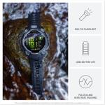 Garmin Instinct® 3 45mm, AMOLED Display, Rugged Outdoor GPS Smartwatch, Metal-Reinforced Bezel, Built-in Flashlight, Up to 18 Days of Battery Life, Black