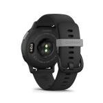 Garmin vivoactive 5, Health and Fitness GPS Smartwatch for Men and Women with Slate Aluminum Bezel Black Case and Silicone Band, 1.2” AMOLED Touchscreen Display, 11 Days Battery Life (Bundle)