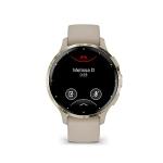 Garmin 010-02785-02 Venu 3S Health Fitness GPS Smartwatch Gold Steel Bezel w/French Gray Case 41mm | Official USA Partner Model | Bundle with 2 YR CPS Enhanced Protection Pack