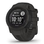 Garmin Instinct 2S Solar (Graphite) Rugged GPS Smartwatch Bundle - Outdoor Watch with Multi GNSS, Compass, Heart Rate, S/M, 40mm - Includes PlayBetter Screen Protectors & Portable Charger