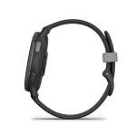 Garmin vivoactive 5, Health and Fitness GPS Smartwatch for Men and Women with Slate Aluminum Bezel Black Case and Silicone Band, 1.2” AMOLED Touchscreen Display, 11 Days Battery Life (Bundle)