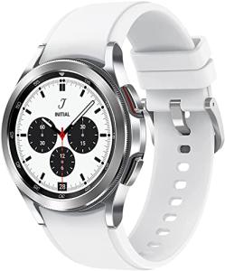 SAMSUNG Galaxy Watch 4 Classic 42mm Smartwatch with ECG Monitor Tracker for Health, Fitness, Running, Sleep Cycles, GPS Fall Detection, Bluetooth, US Version, Silver