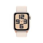 Apple Watch SE (2nd Gen) [GPS + Cellular 40mm] Smartwatch with Starlight Aluminum Case with Starlight Sport Loop. Fitness & Sleep Tracker, Crash Detection, Heart Rate Monitor, Carbon Neutral