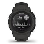 Garmin Instinct 2S Solar (Graphite) Rugged GPS Smartwatch Bundle - Outdoor Watch with Multi GNSS, Compass, Heart Rate, S/M, 40mm - Includes PlayBetter Screen Protectors & Portable Charger