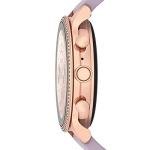 Fossil Women's Gen 6 42mm Stainless Steel and Silicone Touchscreen Smart Watch, Color: Rose Gold, Purple (Model: FTW6080V)