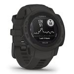 Garmin Instinct 2S Solar (Graphite) Rugged GPS Smartwatch Bundle - Outdoor Watch with Multi GNSS, Compass, Heart Rate, S/M, 40mm - Includes PlayBetter Screen Protectors & Portable Charger