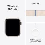 Apple Watch SE (2nd Gen) [GPS + Cellular 40mm] Smartwatch with Starlight Aluminum Case with Starlight Sport Loop. Fitness & Sleep Tracker, Crash Detection, Heart Rate Monitor, Carbon Neutral