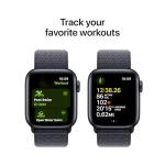 Apple Watch SE (2nd Gen) [GPS 40mm] Smartwatch with Midnight Aluminum Case with Midnight Sport Loop. Fitness & Sleep Tracker, Crash Detection, Heart Rate Monitor, Carbon Neutral
