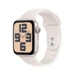Apple Watch SE (2nd Gen) [GPS 44mm] Smartwatch with Starlight Aluminum Case with Starlight Sport Band M/L. Fitness & Sleep Tracker, Crash Detection, Heart Rate Monitor
