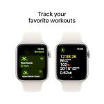 Apple Watch SE (2nd Gen) [GPS 44mm] Smartwatch with Starlight Aluminum Case with Starlight Sport Band M/L. Fitness & Sleep Tracker, Crash Detection, Heart Rate Monitor