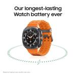 SAMSUNG Galaxy Watch Ultra 47mm LTE AI Smartwatch w/Energy Score, Wellness Tips, Heart Rate Tracking, Sleep Monitor, Fitness Tracker, GPS, 2024,Titanium White (Renewed)