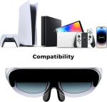 Air AR Glasses, Lightweight Augmented Reality Smart Glasses, 120" HD Virtual Screen, Compatible with iPhone 15 pro Future Type C Models, Steam Deck, Gaming Consoles, PC, Android, Home Theater