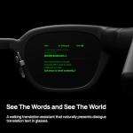inmo GO Smart Glasses with AR Display, Invisible Teleprompter Glasses for Speech, AI Translation Smartglasses for Men Women, 11 Languages Realtime Translator for Travel, Meeting, Trade, Business