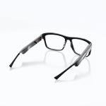 SOLOS AI Powered Glasses | Argon X | Shiny Black | Lenses Integrated ChatGPT for Travel and Real Time Translation | Stereo Speakers | Compatible with iOS and Android