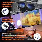 VITURE One XR/AR Glasses, 120" Full HD Display, Harman Sound, for iPhone 16/15, Steam Deck/ROG Ally/Gaming Consoles/PC/Android, Myopia Adjustments, Electrochromic Film