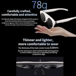 Slamglass Vision Air 50 ° Wide Viewing Angle, 183 inch Screen Micro OLED, 8.8mm thinner and More, Suitable for iPhone 16/15/Android/Mac/PC/Steam Deck/Gaming Console