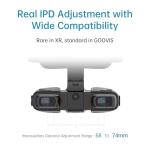 GOOVIS Art XR Head Mounted Display – 110'' FHD Micro-OLED Video Display, Lightweight & Compact, Open-View for Multitasking, Works with PC/iPhone16/Android/Gaming Consoles/Handhelds (Black)