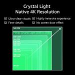 Pimax Crystal Light Prime PCVR Headset - 8K Resolution,QLED Display, Light & Comfortable,High Clarity VR for flight simulator, Compatible with MSFS, iRacing & More, DMAS & Lighthouse Tracking optional