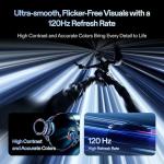 XREAL One Pro AR Glasses with X1 Chip, Native 3 DoF, X-Prism Optics, 57°FOV 171" 120Hz FHD Display, Sound by Bose, XR Glasses for iPhone 16, Steam Deck, ROG, Mac, PC, Android & iOS M (IPD 57-66mm)