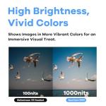 KanDao QooCam EGO - Viewer-Integrated 3D VR Camera, 24MP/8K Photos/4K 60FPS Videos Stereoscopic 3D Instant Display Camera, Compatible on VR Headsets/AR Glasses/Projectors, Charging Kit