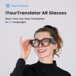 iTourTranslator Smart AR Glasses with AI-Powered 127 Language Translation & Speaker Watch|Real-Time Subtitles, ChatGPT Integration, Binocular OLED Display, Hands-Free Navigation & Multimedia Streaming