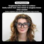 iTourTranslator Smart AR Glasses with AI-Powered 127 Language Translation & Speaker Watch|Real-Time Subtitles, ChatGPT Integration, Binocular OLED Display, Hands-Free Navigation & Multimedia Streaming