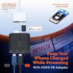 VITURE Pro for Lightning iPhone Pack Pro XR Glasses & HDMI XR Adapter for iPhone 14 & Earlier Models, 2.8 Hours Battery Life, Multiple Screens, 360˚ VR Video Enabled, Play/Work While Charging