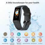 Waterproof Fitness Smartwatch with Heart Rate Monitor