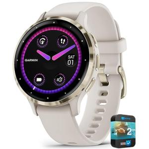 Garmin Venu 3S Fitness GPS Smartwatch Bundle