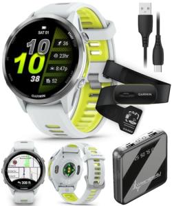 Garmin Forerunner 970 GPS Smartwatch Bundle