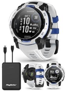 Garmin Instinct 3 Solar GPS Smartwatch Bundle