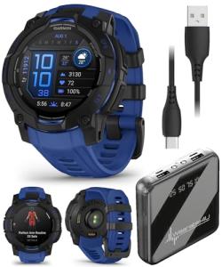 Garmin Instinct 3 Rugged GPS Smartwatch Bundle