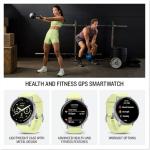 Garmin 010-03014-02 Venu 4, 45 mm Health & Fitness GPS Smartwatch, Silver with Citron Silicone Band Bundle with 2 YR CPS Enhanced Protection Pack