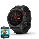 Garmin 010-N2582-10 Epix Gen 2 Premium Active Smartwatch 47 mm Black Titanium (Renewed) Bundle with 2 YR CPS Enhanced Protection Pack
