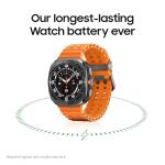 Samsung Galaxy Watch Ultra (2025) 47mm LTE Smartwatch, Titanium Casing, Advanced Sleep Coaching, Running Coach, Energy Score, Heart Rate Tracking, GPS, Titanium Gray [US Version, 2 Yr Warranty]