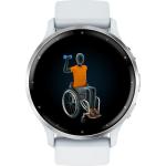 Garmin Venu 3 Health Fitness GPS Smartwatch Silver Bezel/Whitestone Band (45mm) - (Renewed)