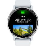 Garmin Venu 3 Health Fitness GPS Smartwatch Silver Steel Bezel w/Whitestone Case (45mm) Bundle with 2 Year Protectio Pack + Deco Essentials Silicone Dust Cover - 3 Pack + 1.4 Inch Screen Protector