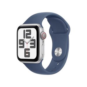 Apple Watch Series 10 [GPS, 46mm] - Silver Aluminum Case with Denim Sport Band, M/L (Renewed)