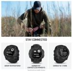 Wearable4U Garmin Instinct 3-45mm Tactical Edition Rugged Outdoor GPS Smartwatch, Solar Charging Display, Applied Ballistics Support, LED Flashlight, Multi-Band GPS PowerBank Bundle