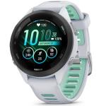 Garmin Forerunner 265S GPS Smartwatch Whitestone/Neo Tropic, 010-02810-04, Bundle with 2 YR CPS Enhanced Protection Pack (Renewed)