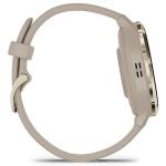 Garmin 010-02785-02 Venu 3S Health Fitness GPS Smartwatch Gold Steel Bezel with French Gray Case 41mm Bundle with Charging Dock, Silicone Dust Cover 3 Pack and USB Type C Charging and Sync Cable