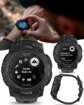 Wearable4U Garmin Instinct 3-45mm Tactical Edition Rugged Outdoor GPS Smartwatch, Solar Charging Display, Applied Ballistics Support, LED Flashlight, Multi-Band GPS PowerBank Bundle