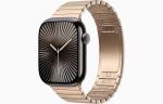Apple Watch Series 10 [GPS + Cellular, 42mm] - Slate Titanium Case with Gold Link Bracelet (Renewed)
