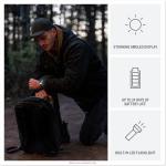 Garmin Instinct 3 Tactical Edition AMOLED 50mm Display, Rugged Outdoor GPS Smartwatch Bundle with USB Wall Charger + Microfiber Cleaning Cloth