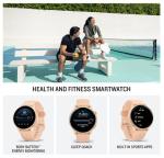 Wearable4U Garmin Vivoactive 6 - Health & Wellness Smartwatch, 1.2 in Bright AMOLED, Fitness & GPS Sports Tracking, Up to 11 Days of Battery, Metallic Pink Dawn & Pink Dawn Band w PowerBank Bundle