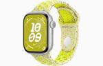 Apple Watch Series 10 [GPS + Cellular, 42mm] - Silver Aluminum Case with Volt Splash Nike Sport Band, S/M (Renewed)