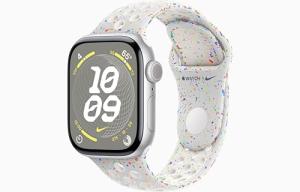 Apple Watch Series 10 [GPS + Cellular, 46mm] - Silver Aluminum Case with Pure Platinum Nike Sport Band, M/L (Renewed)