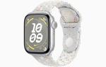 Apple Watch Series 10 [GPS + Cellular, 46mm] - Silver Aluminum Case with Pure Platinum Nike Sport Band, M/L (Renewed)
